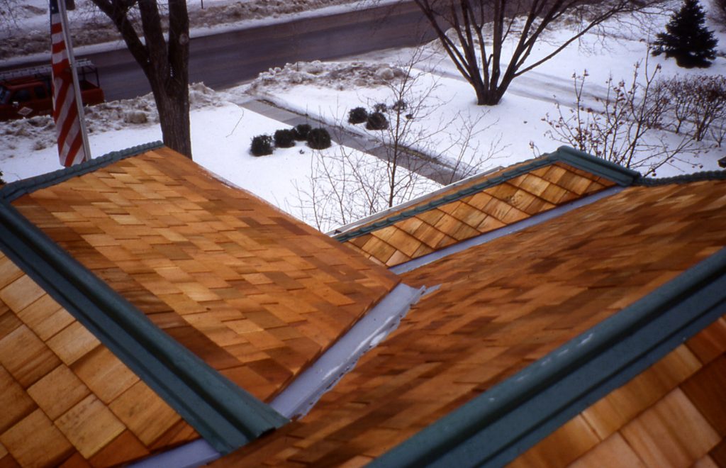 roof in the winter